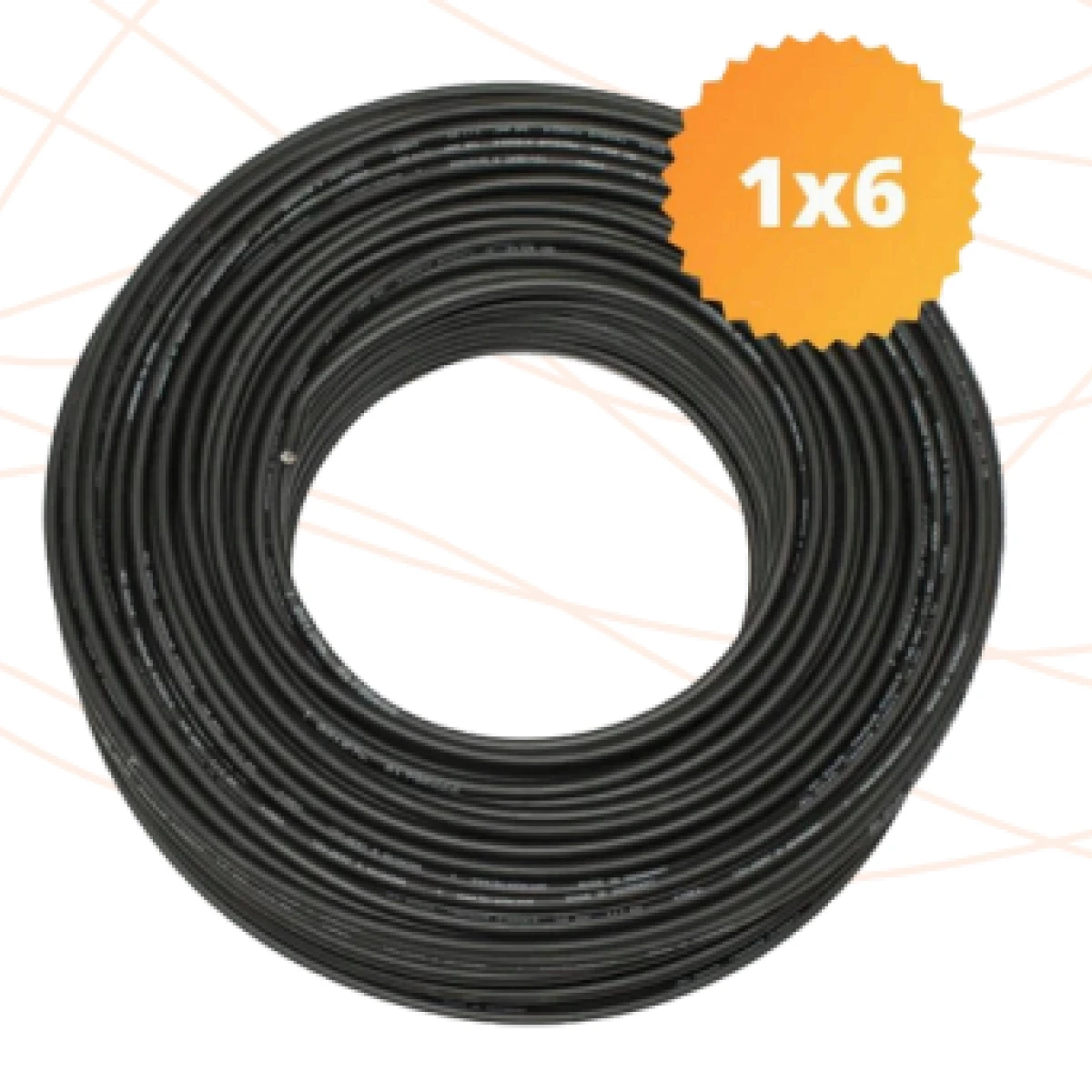 WattKit DC cable 6mm2 black m