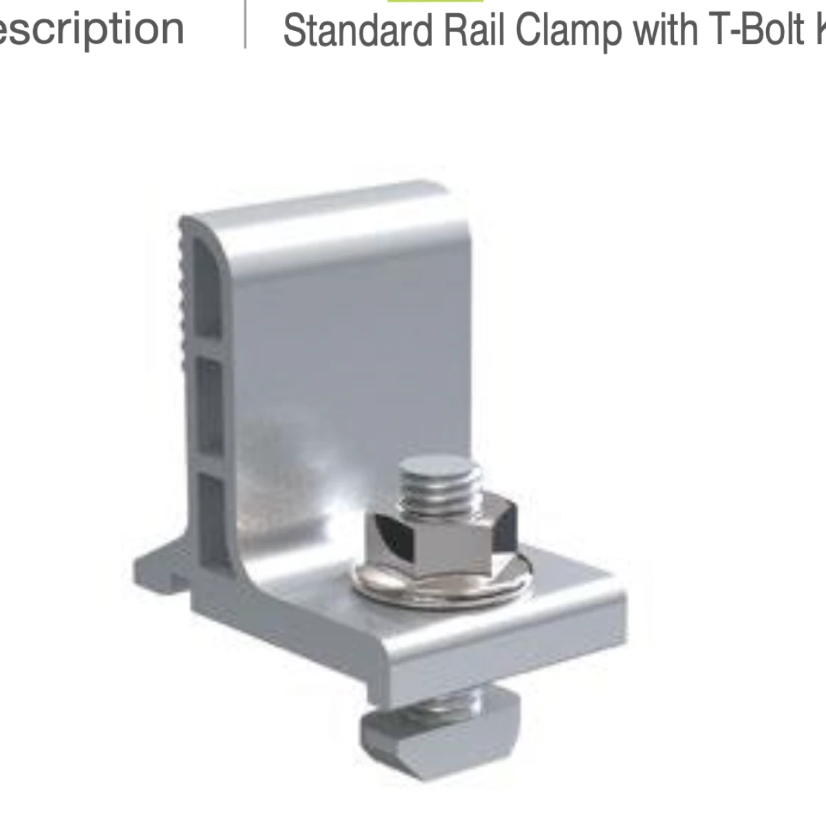 MountKit by ERK rail clamp hook - rail adapter with nuts