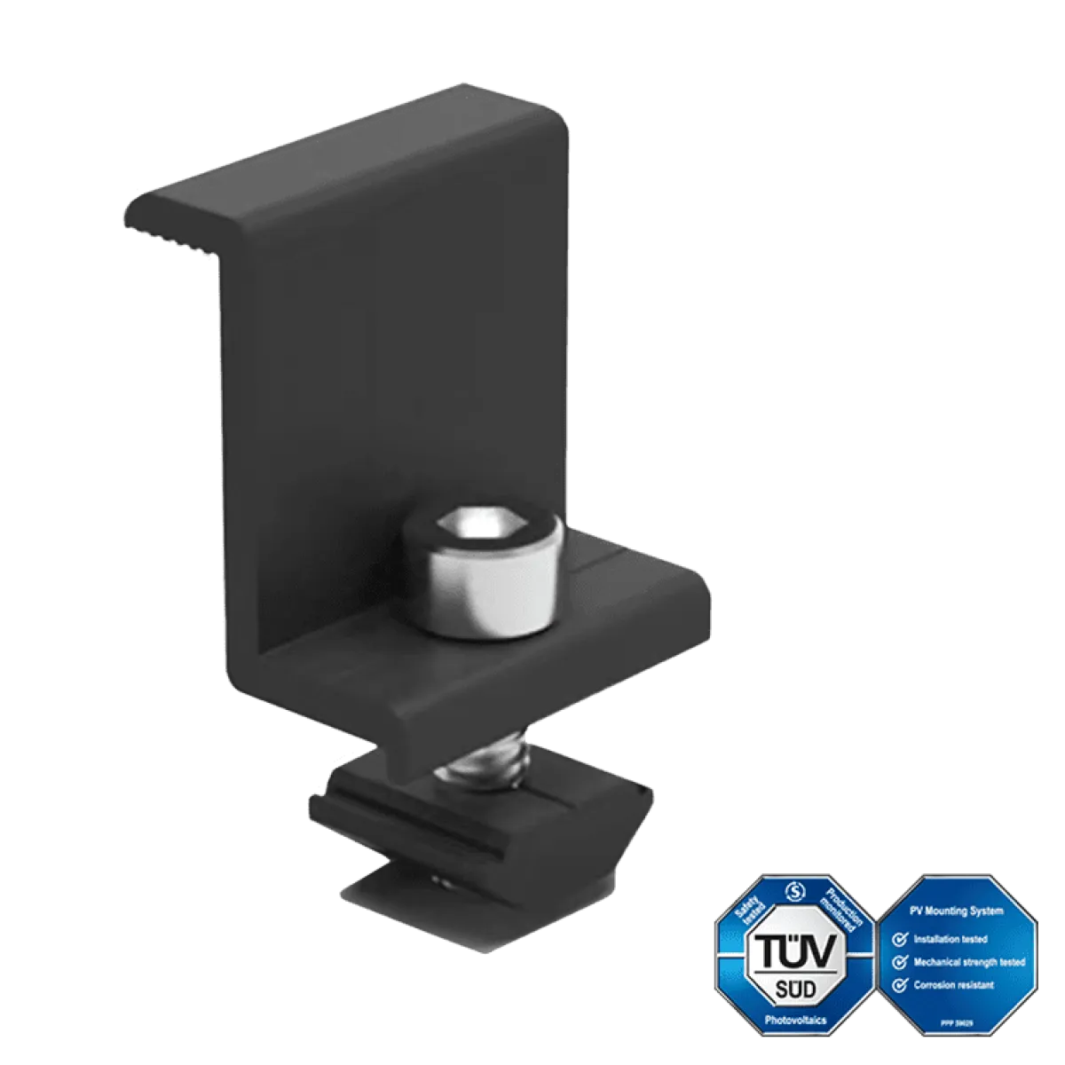 Enerack End Clamp 30mm Black