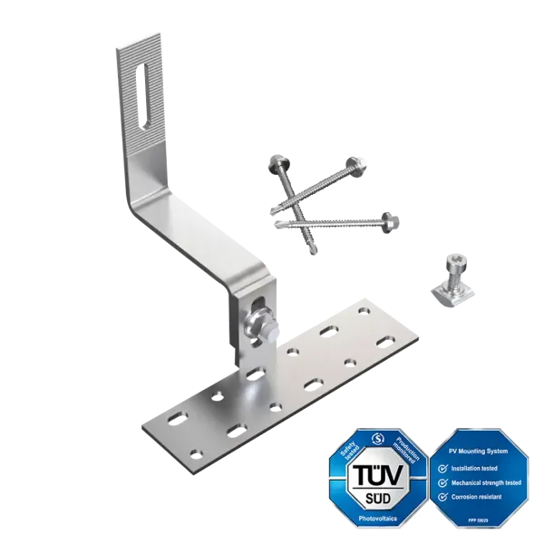 MountKit by ERK adjustable tile roof hook T06 - side mounted