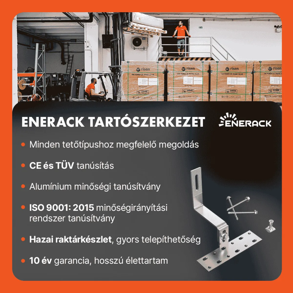 Enerack FLAT10 végleszorító 30mm