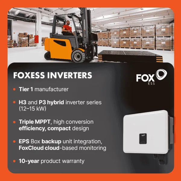 FoxESS 12kW H3-12.0 Hybrid HV 3 phase inverter