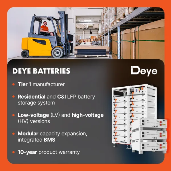 Deye RW-F10.2 10.24kWh LV energy storage