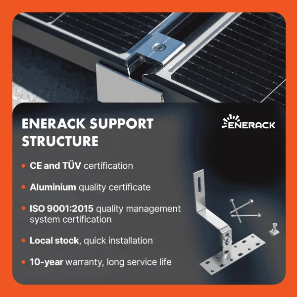 Enerack FLAT10 DC cable clip for 4 cables