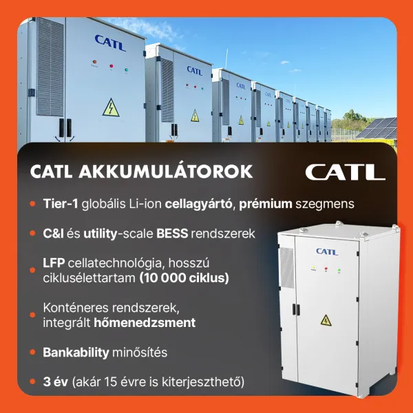 CATL EnerOne+ 407.3 kWh 0,5C akkumulátor