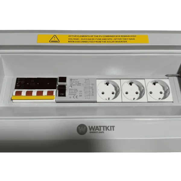 Wattkit YRADB-1/3 16A 3 phase backup AC protection box MCB+RCD