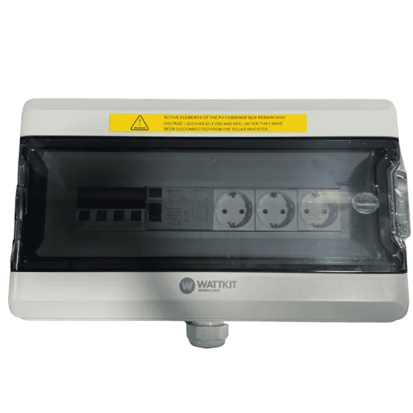 Wattkit YRADB-1/3 16A 3 fázisú backup AC védelmi doboz FI-relével