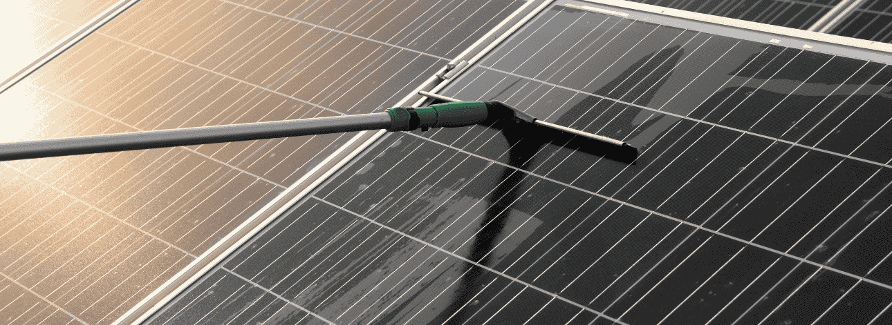 Solar panel cleaning